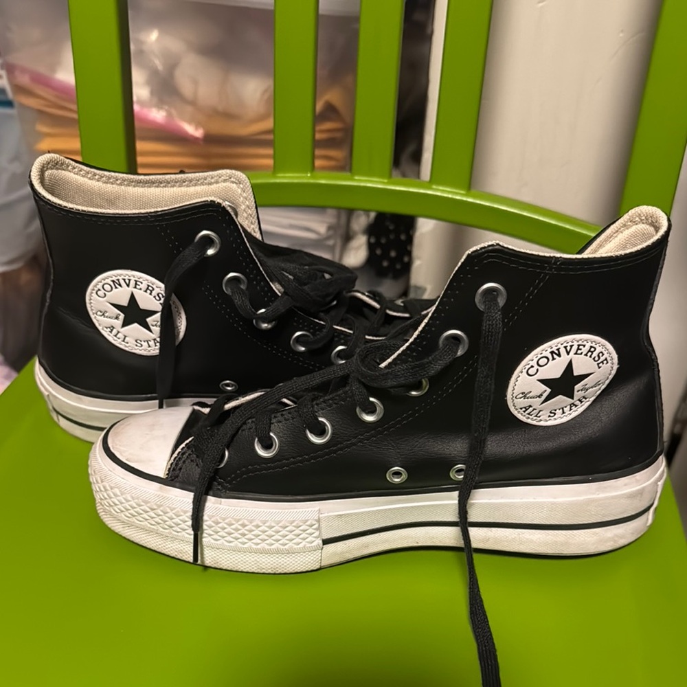 Converse Black and White High-Top Sneakers